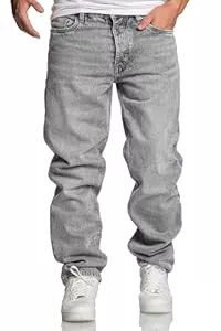 REPUBLIX Jeans REPUBLIX Herren Loose-Fit 90s Denim Jeans Hose Straight Baggy R7025