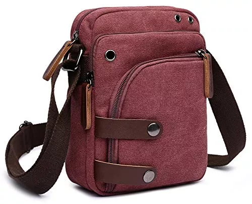 Collsants Taschen & Rucksäcke Collsants Mini Crossbody Bags for Women and Men Small Purses and Handbags Travel Purse Canvas Shoulder Purse Bag