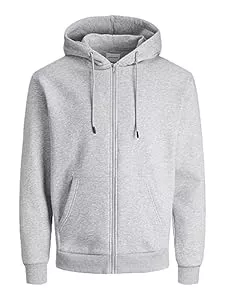 JACK & JONES Kapuzenpullover JACK & JONES Herren Jjebradley Sweat Zip Hood Noos Sweatshirtjacke