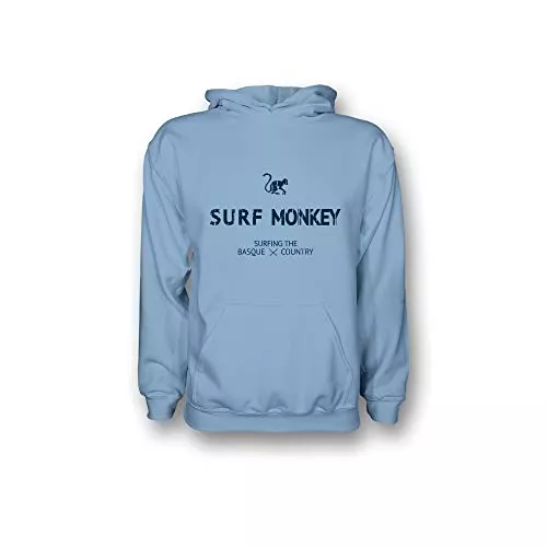 Surf Monkey Kapuzenpullover DRESSED IN MUSIC PLAY WITH ME Hoodie Ökologisches Sweatshirt mit Kapuze für Herren/Damen – Bio-Baumwolle Gots Surf Monkey®