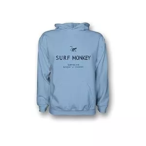 Surf Monkey Kapuzenpullover DRESSED IN MUSIC PLAY WITH ME Hoodie Ökologisches Sweatshirt mit Kapuze für Herren/Damen – Bio-Baumwolle Gots Surf Monkey®