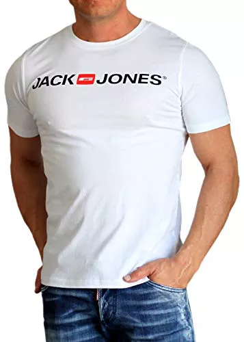 JACK & JONES T-Shirts JACK & JONES Male T-Shirt Logo Rundhals T-Shirt