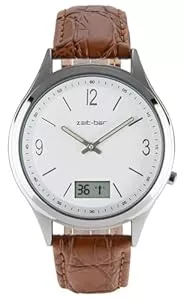 Zeit-Bar Uhren Zeit-Bar Funk-Armbanduhr Herren, mit Datums- und Sekundenanzeige