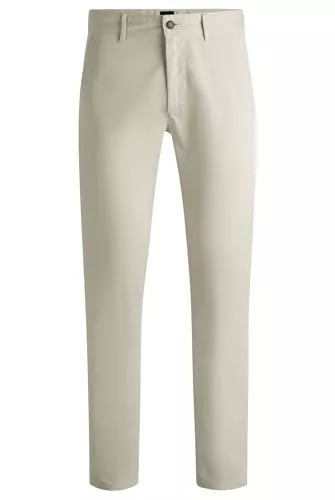 BOSS Hosen BOSS Herren Chino Slim Slim-Fit Chino aus elastischem Baumwoll-Satin