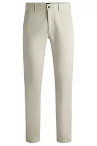 BOSS Hosen BOSS Herren Chino Slim Slim-Fit Chino aus elastischem Baumwoll-Satin