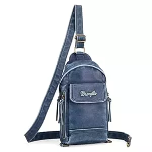 Wrangler Taschen & Rucksäcke Wrangler Sling Rucksack Geldbörse Crossbody Umhängetasche mit verstellbarem Riemen