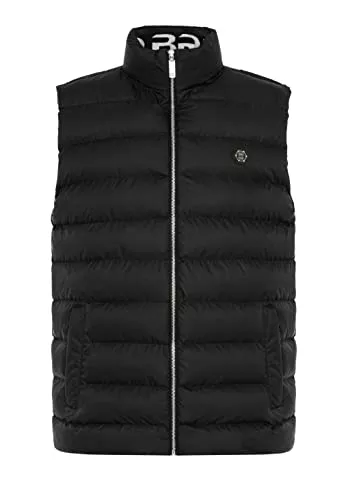 Redbridge Jacken Red Bridge Herren Weste mit Stehkragen Big Bubble Zipper Jacke Collar Print