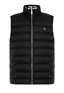 Redbridge Jacken Red Bridge Herren Weste mit Stehkragen Big Bubble Zipper Jacke Collar Print