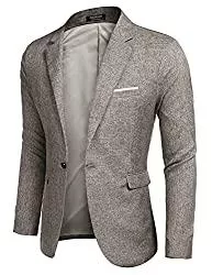 MAXMODA Blazer MAXMODA Herren Sakko Leinenstruktur Slim Fit Männer Blazer Modern Freizeit Leichte Jackett