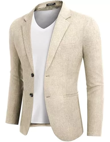 COOFANDY Blazer COOFADNY Anzugjacken Sakko Herren Sportlich Business Blazer Regular Fit Einfarbig 2 Knöpfe Freizeit Anzug