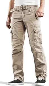 Timezone Hosen Timezone BenitoTZ Herren Cargohose Benito mit Stoffgürtel