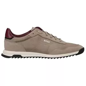 BOSS Schnürhalbschuhe BOSS Herren Zayn Lowp Schnür-Sneakers aus Strukturiertem Gewebe mit Veloursleder-Details Größe