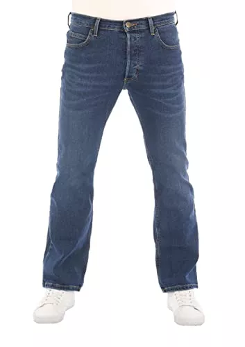 Lee Jeans Lee Jeans Herren Stretch Bootcut Denver Jeanshose Hose Denim Blau 32 33 34 36 38 40 42 44 46