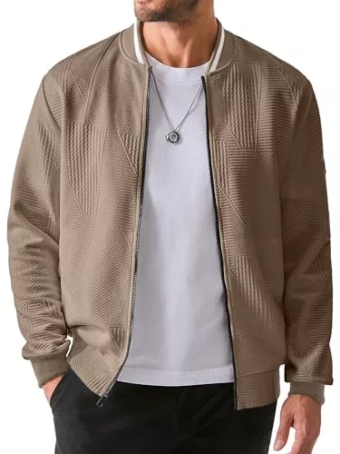 JMIERR Jacken JMIERR Herrenjacke Herren Jacke Leichte Dünne mit Ärmeltasche Blouson Herbstjacke Herren Jacke Übergangsjacke Stehkragen Freizeit mit Tasche S-3XL