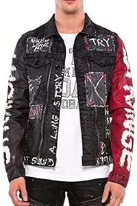 Cipo & Baxx Jacken Cipo & Baxx Herren Jeans Jacke Denim Jacket Übergangsjacke Jeansjacke