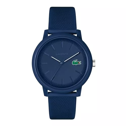 Lacoste Uhren Lacoste Analog Quarzuhr für Herren oder Damen Kollektion Lacoste.12.12 mit einem stilvollen Silikonarmband mit Petit Piqué-Textur