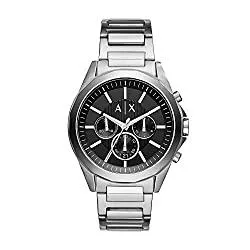 Armani Exchange Uhren Armani Exchange Chronograph Edelstahl Herrenuhr, 44 mm Gehäusegröße