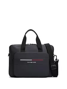 Tommy Hilfiger Taschen & Rucksäcke Tommy Hilfiger Herren Foundation Work Bag with Laptop Sleeve and Adjustable Strap Laptoptasche