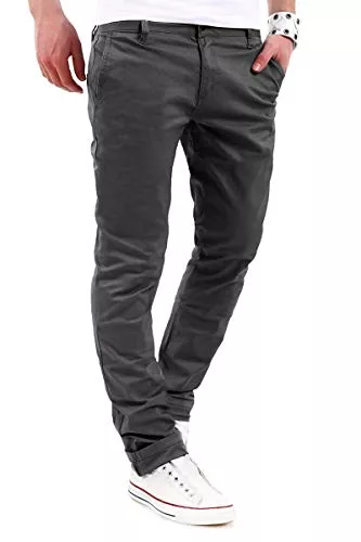 behype. Hosen behype. Herren Basic Chino Jeans-Hose Stretch Regular Slim-Fit 80-0310