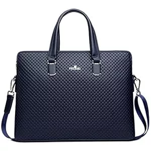 FSD.WG Taschen & Rucksäcke FSD.WG Herren Business Tasche,Wasserdichte Leder Aktentasche,Schulter Laptop Business Tasche für Business,Schule,Reisen,Abnehmbar