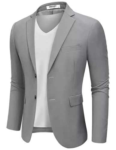 COOFANDY Blazer COOFANDY Herren Sakko Sportlich Blazer Freizeit Anzugjacken Business Jackett Regular Fit 2 Knöpfe