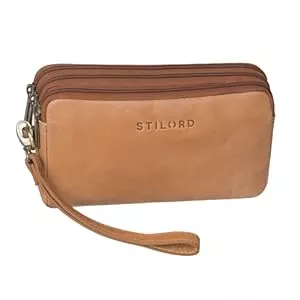 STILORD Taschen & Rucksäcke STILORD 'Kenneth' Handgelenktasche Herren Echtleder mit Handgelenk-Schlaufe ideal als Männerhandtasche Reiseorganizer Unterarmtasche und Kuturbeutel - Handtasche Männer Leder