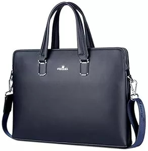 FSD.WG Taschen & Rucksäcke FSD.WG Herren Business Tasche,Wasserdichte Leder Aktentasche,Schulter Laptop Business Tasche für Business,Schule,Reisen,Abnehmbar…