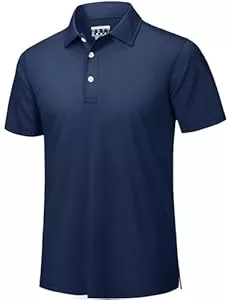 TACVASEN Poloshirts TACVASEN Poloshirt Herren Kurzarm Golf Casual Schnelltrocknend Atmungsaktiv Funktionsshirt Outdoor Einfarbige Polohemd