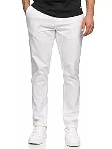 Indicode Hosen Indicode Herren Bryne Stoffhose aus Baumwolle & Leinen | Herrenhose Freizeithose Männer