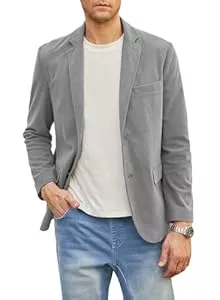 Elegancity Blazer Elegancity Herren Cord Anzugjacke Retro Sakko Freizeit Blazer Regular Fit Winterjacken Mit 3 Taschen S-XXL