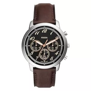 Fossil Uhren FOSSIL Neutra Uhr für Herren, Chronographenwerk mit Edelstahl- oder Lederarmband