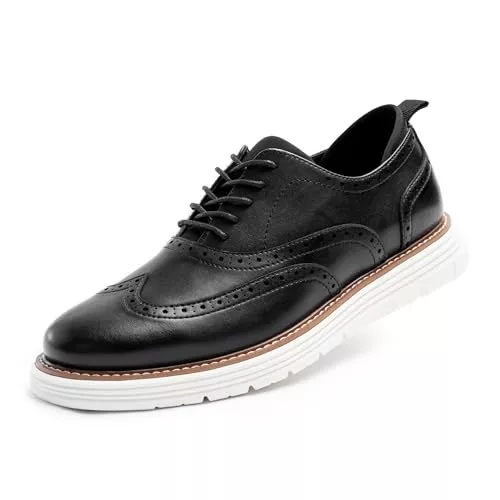Cusolemore Schnürhalbschuhe Cusolemore Herren Schnürhalbschuhe Anzugschuhe für Männer Sportliche Oxfords Kleid Sneakers, Brogue Formal Business Walking Schuhe, rutschfeste Gummi Eva Außensohle