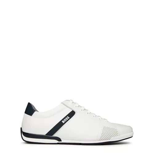 BOSS Sneaker & Sportschuhe BOSS Herren Saturn Lowp Ledersneakers mit geruchsneutralisierendem Innenfutter Größe