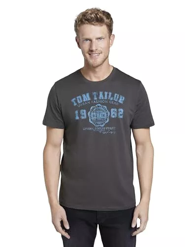 TOM TAILOR T-Shirts TOM TAILOR Herren T-Shirt mit Logo-Print