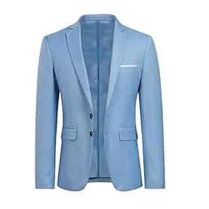 YOUTHUP Blazer YOUTHUP Herren Sakko Slim Fit Freizeit Modern Anzugjacke für Hochzeit Party Business Abschluss Jackett