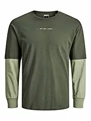 JACK &amp; JONES Langarmshirts JACK &amp; JONES Male Longsleeve Zweilagig