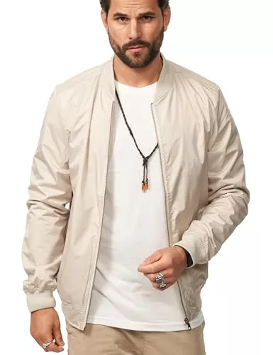 Soulstar Jacken Soulstar Herren Blouson-Jacke leichte Übergangsjacke Dünne Bomberjacke mit Baseball Stehkragen Men's Jacket für Männer