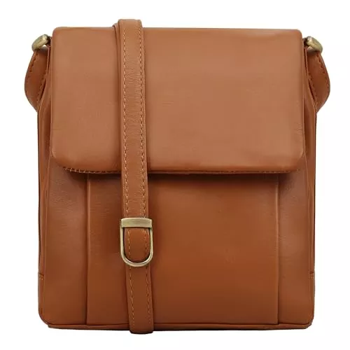 Lloyd Baker Taschen & Rucksäcke Lloyd Baker Umhängetasche aus echtem Leder, weiche Schultertasche mit verstellbarem Riemen, kompakte Größe mit mehreren Fächern, RAISA