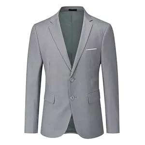 Allthemen Blazer Allthemen Sakko Herren Slim Fit Anzugjacke Business Blazer 2 Knöpfe Sakko für Hochzeit Freizeit