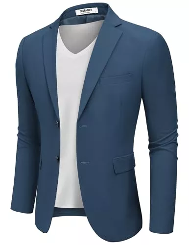 COOFANDY Blazer COOFANDY Herren Sakko Sportlich Blazer Freizeit Anzugjacken Business Jackett Regular Fit 2 Knöpfe