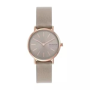 Skagen Uhren Skagen Signatur Uhr für Damen, Quarzwerk mit Edelstahl- oder Lederarmband