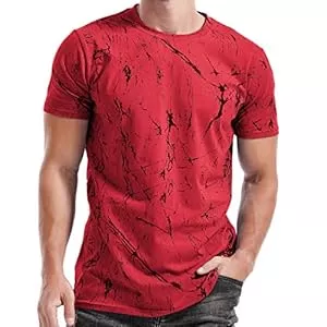 RONOMO T-Shirts RONOMO Herren T-Shirts, Krawatte gefärbte T-Shirts, lässige T-Shirts, Bedruckte T-Shirts, Graffiti T-Shirts