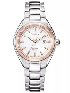 CITIZEN Uhren Citizen Damen Analog Eco-Drive Uhr mit Titan Armband
