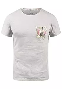 b BLEND T-Shirts Blend BHFlorens Herren T-Shirt Kurzarm Shirt mit Print Rundhals-Ausschnitt Regular fit