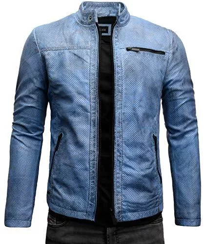 Crone Jacken Crone Epic Herren Lederjacke Cleane Basic Leder Jacke in vielen Varianten und Farben