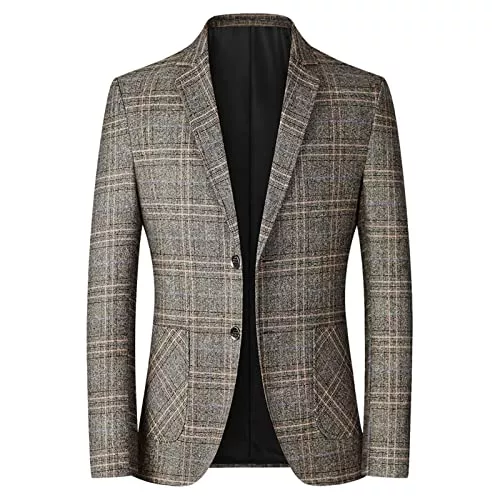 Generic Blazer Sakkos Für Herren Anzug Sakko Anzug Business Sakko Slim Fit Sportlich Freizei Langarm Anzugjacke Hochzeit Herrensakko Jackett Männer Blazer Mit Taschen Sakkos Knöpfen Herrenanzüge Anzügejacke