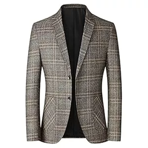 Generic Blazer Sakkos Für Herren Anzug Sakko Anzug Business Sakko Slim Fit Sportlich Freizei Langarm Anzugjacke Hochzeit Herrensakko Jackett Männer Blazer Mit Taschen Sakkos Knöpfen Herrenanzüge Anzügejacke