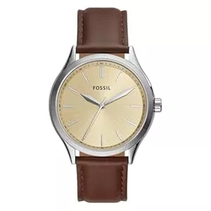 Fossil Uhren Fossil Unisex Analog Quarz Uhr mit Leder Armband BQ2865