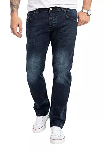Rock Creek Jeans Rock Creek Herren Designer Jeans Denim Blau Hose Herrenjeans RC-2098 W29-W44