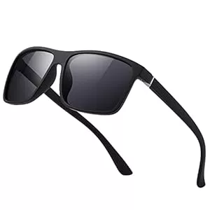 suoso Sonnenbrillen & Zubehör suoso Polarisiert Sonnenbrille Herren Damen Unisex Schwarz Retro Ultraleicht Rahmen UV400 Shutz Sonnenbrillen Polarisierte Klassische Brille für Fahren Geschäftsreise Reise